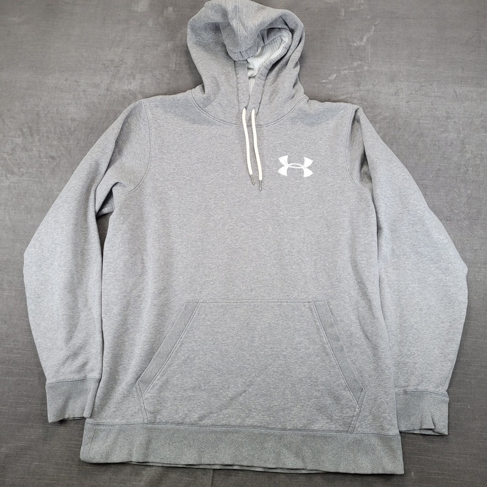 Under Armour Mens UA Storm Loose‎ Hoodie Gray Heathered Sweatshirt XL Pullover